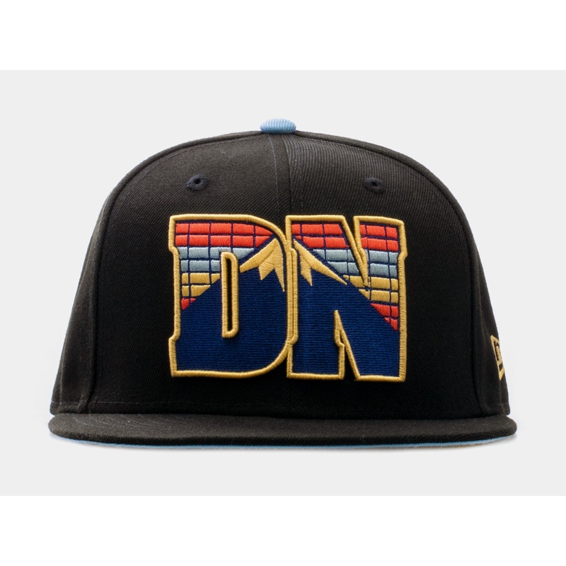 SP x New Era NBA Summer Edition Denver Nuggets 59Fifty Fitted Cap Mens Hat (Black/Blue)