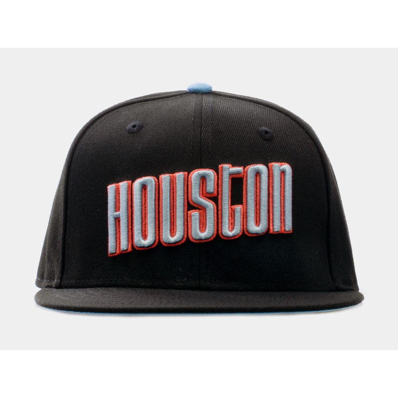 SP x New Era NBA Summer Edition Houston Rockets 59Fifty Fitted Cap Mens Hat (Black/Blue)
