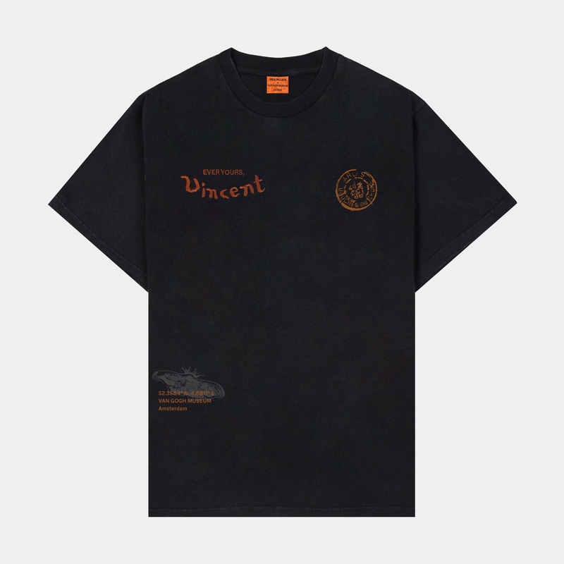 SP x Van Gogh Museum Amsterdam Mens Short Sleeve Shirt (Black/Orange)