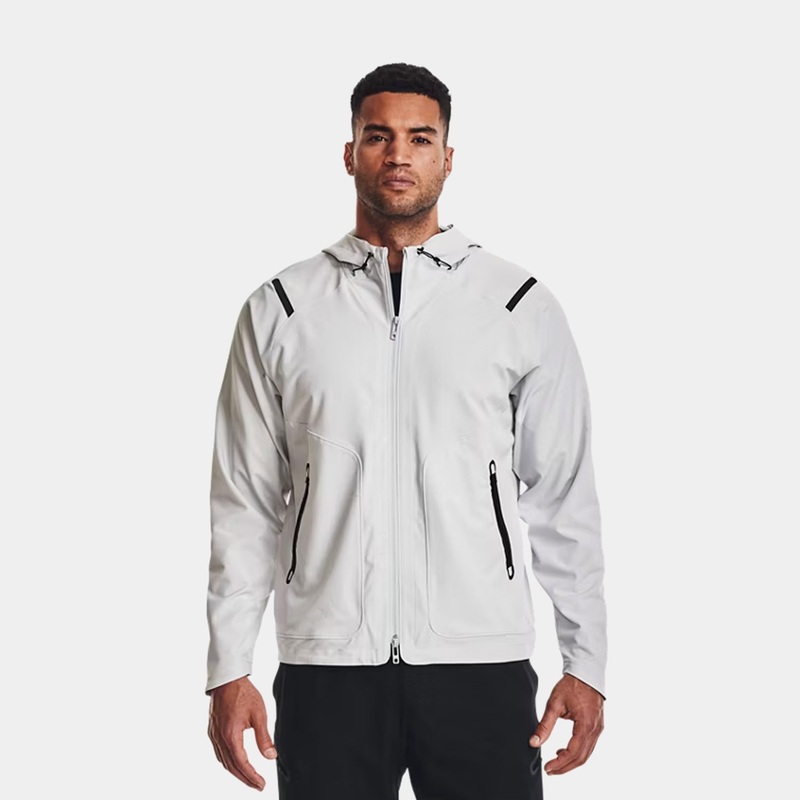 Unstoppable Zip Up Mens Jacket (Grey/Black)