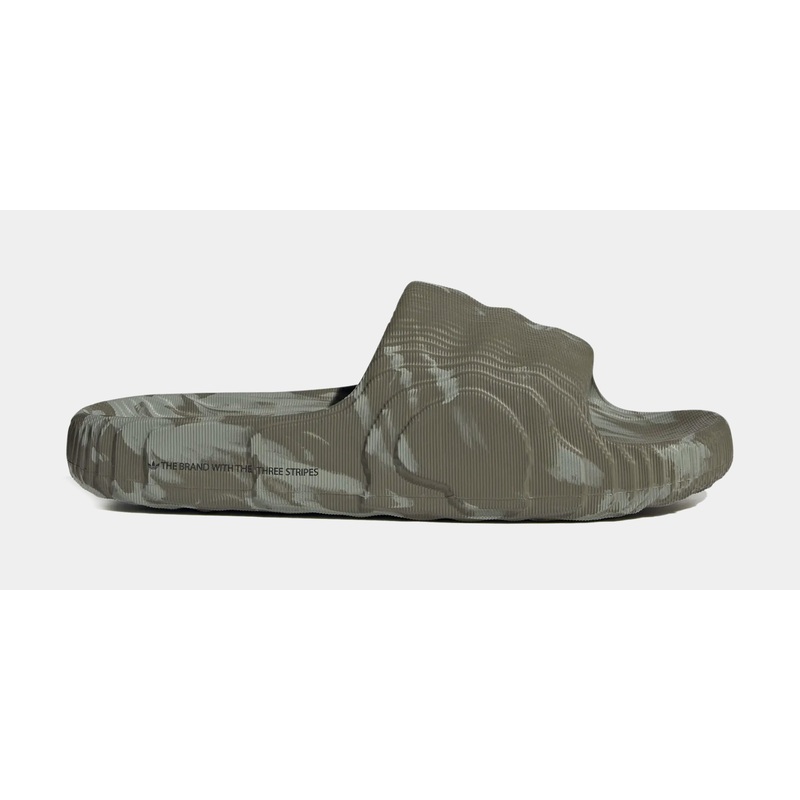 Adilette 22 Slides Mens Sandals (Olive Green/Grey)