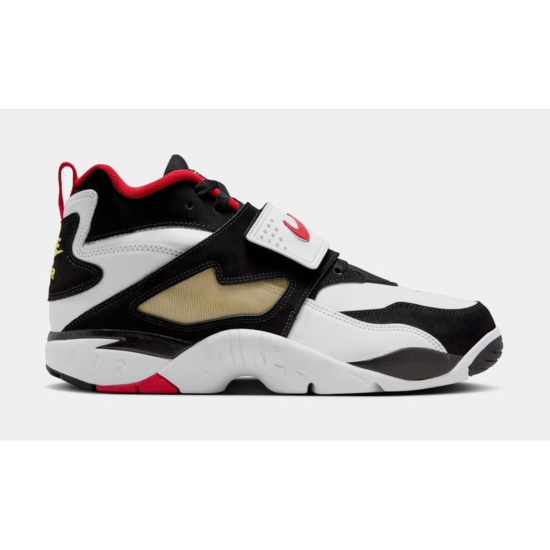 Air Diamond Turf Mens Basketball Shoes (White/Fire Red/Black/Gold)