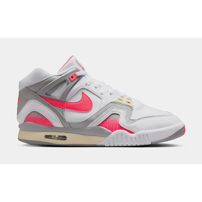 Air Tech Challenge 2 Racer Pink Mens Basketball Shoes (White/Racer Pink/Light Smoke Grey/Coconut Milk)