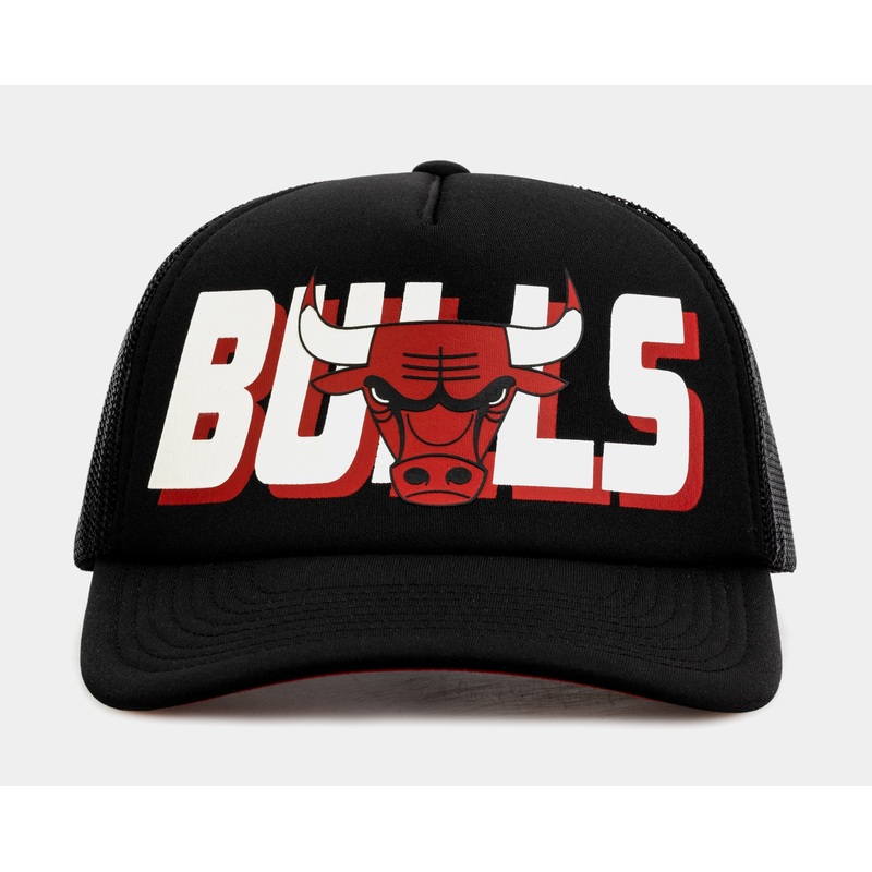 Chicago Bulls Billboard Trucker Mens Hats (Black)