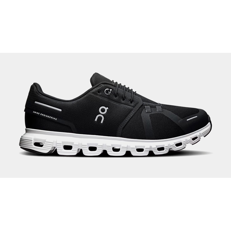 Cloud 6 Mens Running Shoes (Black/White)