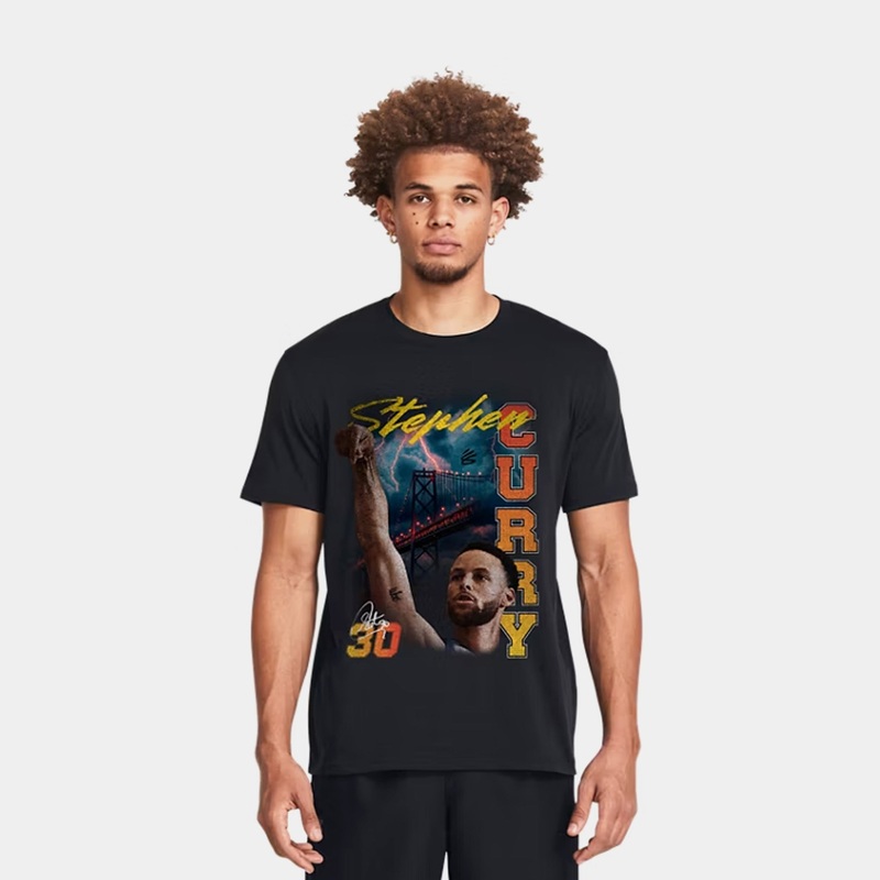 Curry All Star Game Mens Short Sleeve Shirt (Black)