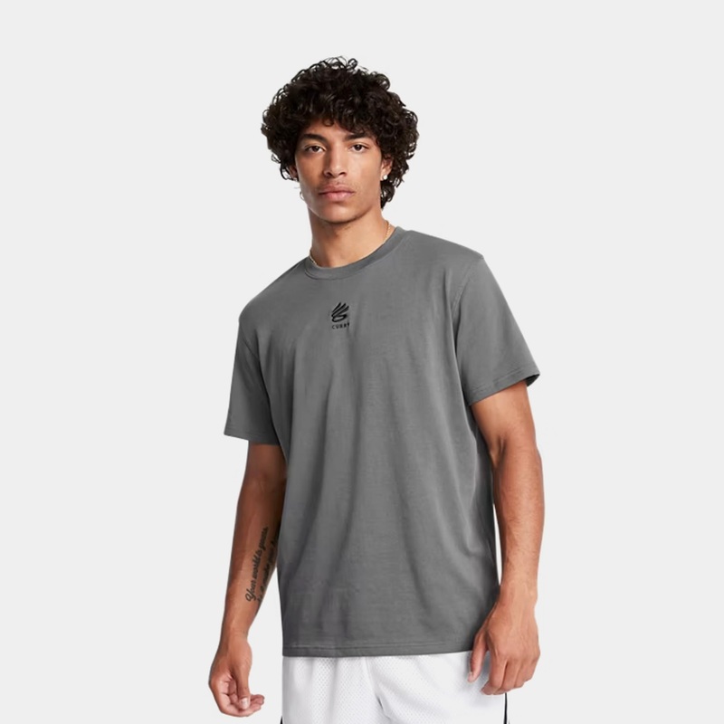 Curry Heavyweight Mens Short Sleeve Shirt (Grey)