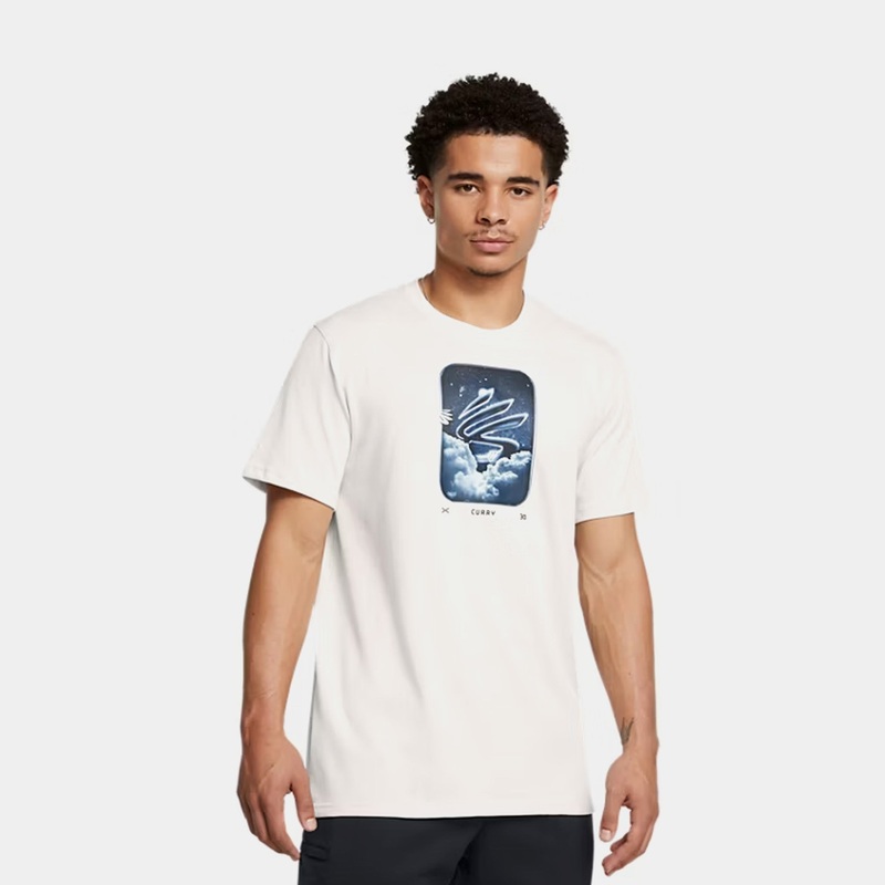 Curry Heavyweight Mens Short Sleeve Shirt (White)