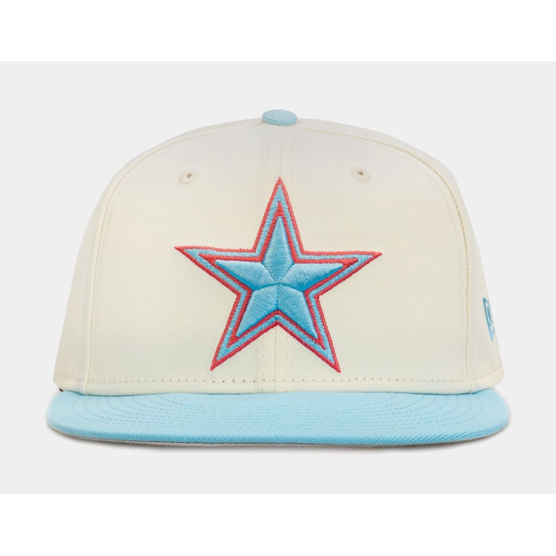 Dallas Cowboys Color Pack 9Fifty Mens Snapback Hat (Beige/Blue)