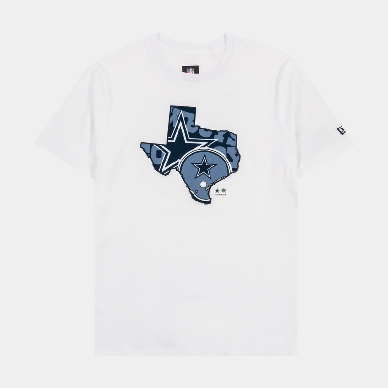 Dallas Cowboys Gameday State Mens Short Sleeve Shirt (White)