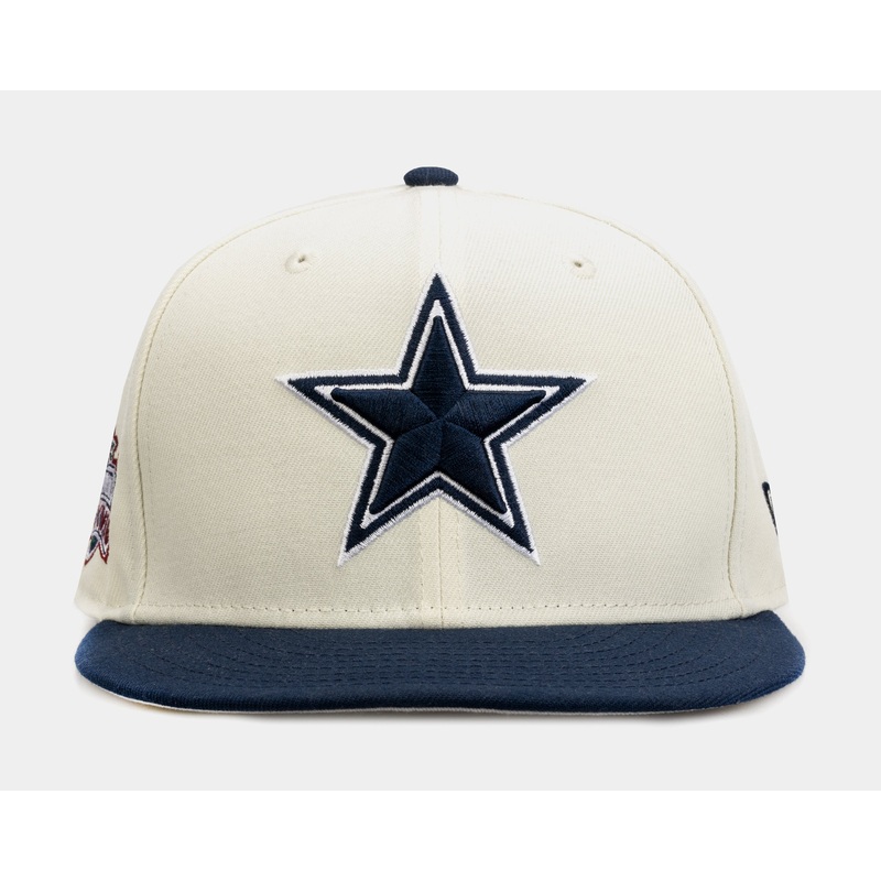 Dallas Cowboys Retro 59Fifty Mens Fitted Hat (Beige/Blue)