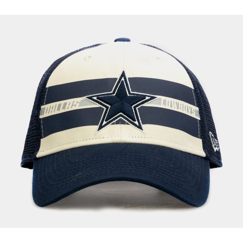 Dallas Cowboys Team Stripes 9Forty Mens Hat (Navy/Beige)