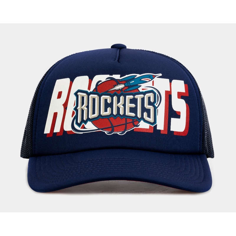 Houston Rockets Billboard Trucker Mens Hats (Blue)