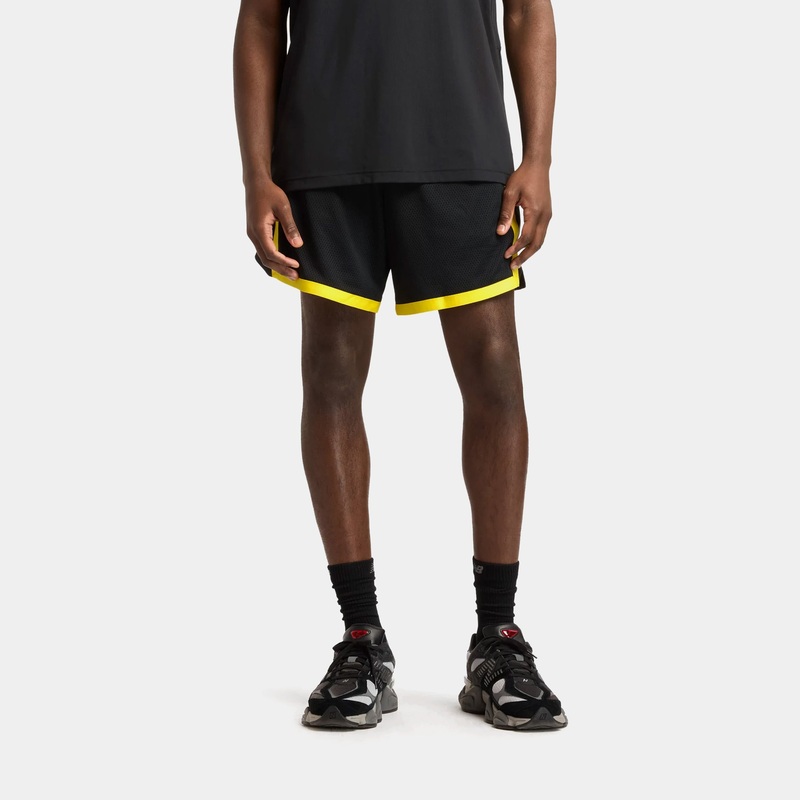 Klutch Mesh Tricot Mens Shorts (Black/Yellow)