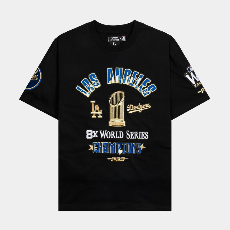 Los Angeles Dodgers World Series 2024 Mens Short Sleeve Shirt (Black/Gold)