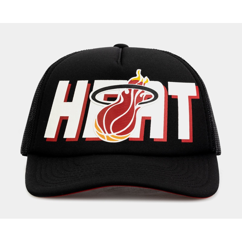 Miami Heat Billboard Trucker Mens Hats (Black)