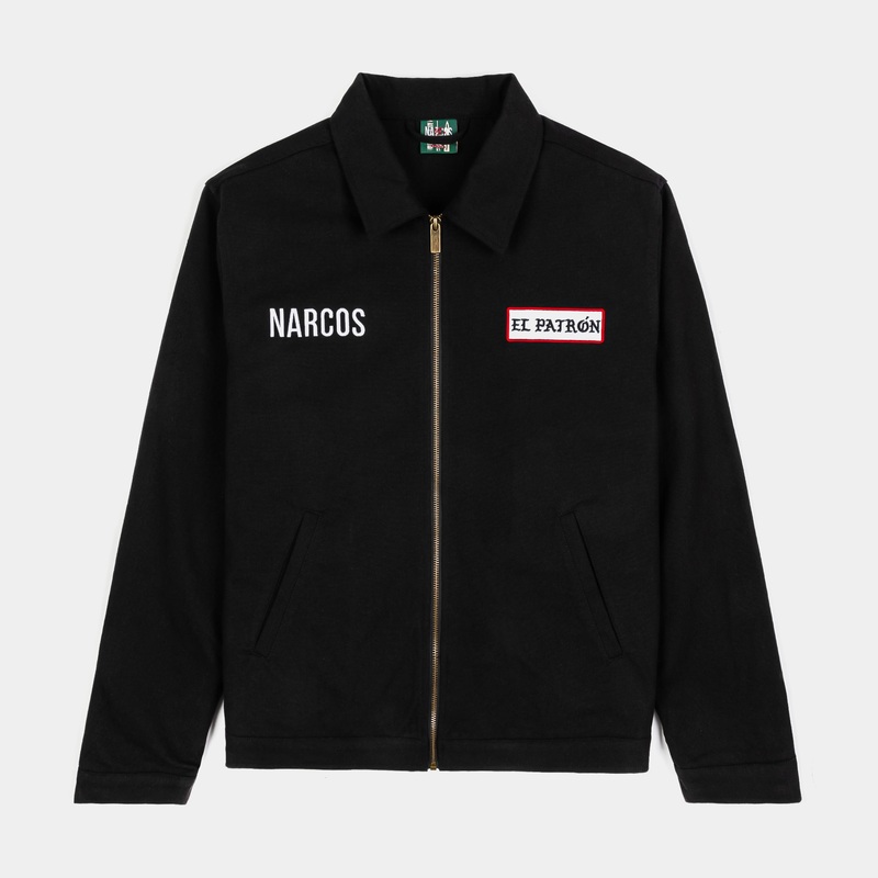 SP x Narcos Bandits Work Mens Jacket (Black/White)