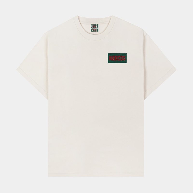 SP x Narcos El Patron Mens Short Sleeve Shirt (Beige/Brown)
