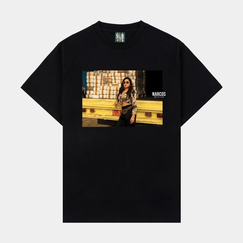 SP x Narcos Isabella Mens Short Sleeve Shirt (Black/Yellow)