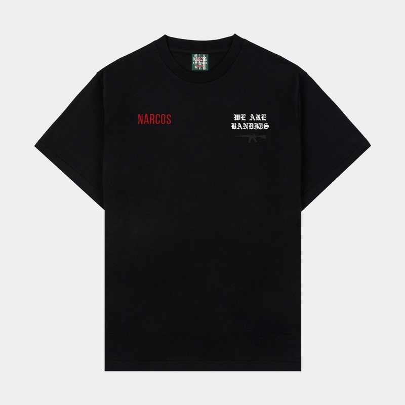 SP x Narcos Patrol Mens Short Sleeve Shirt (Black/Red)