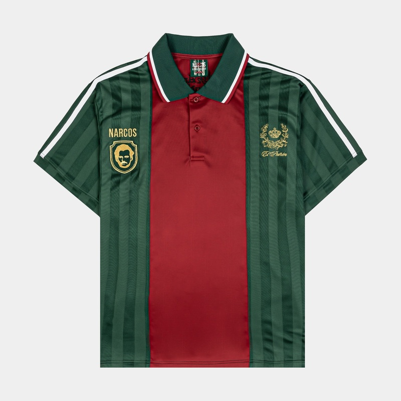 SP x Narcos The Crown Mens Jersey (Green/Red)