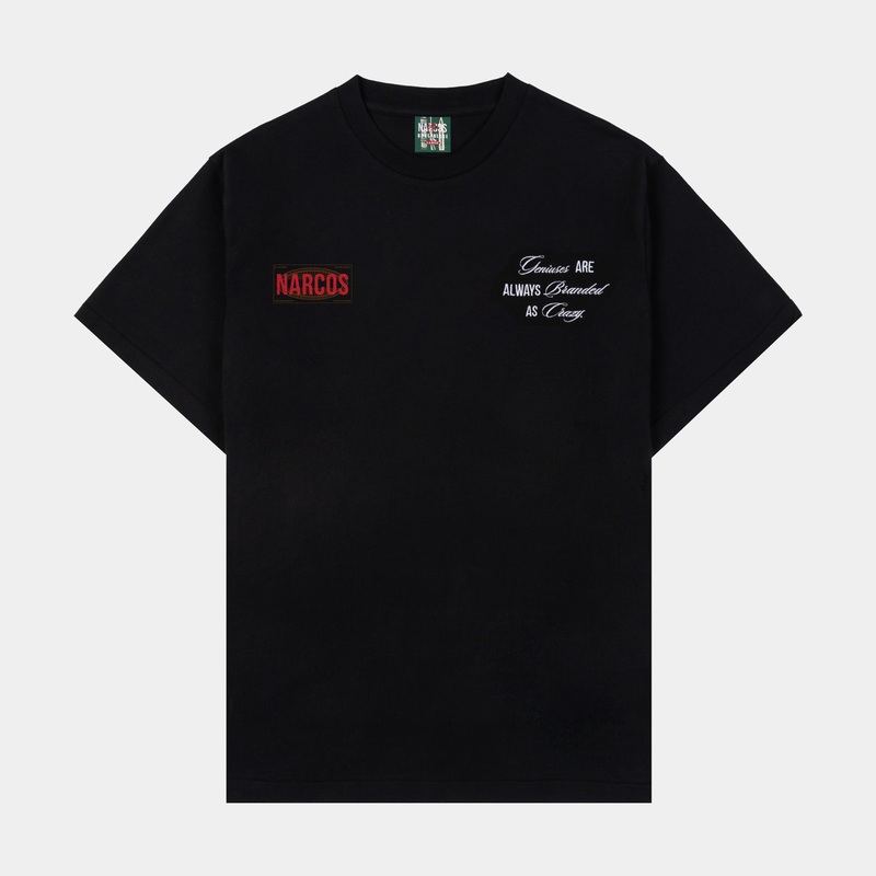 SP x Narcos Trucking Mens Short Sleeve Shirt (Black/White)