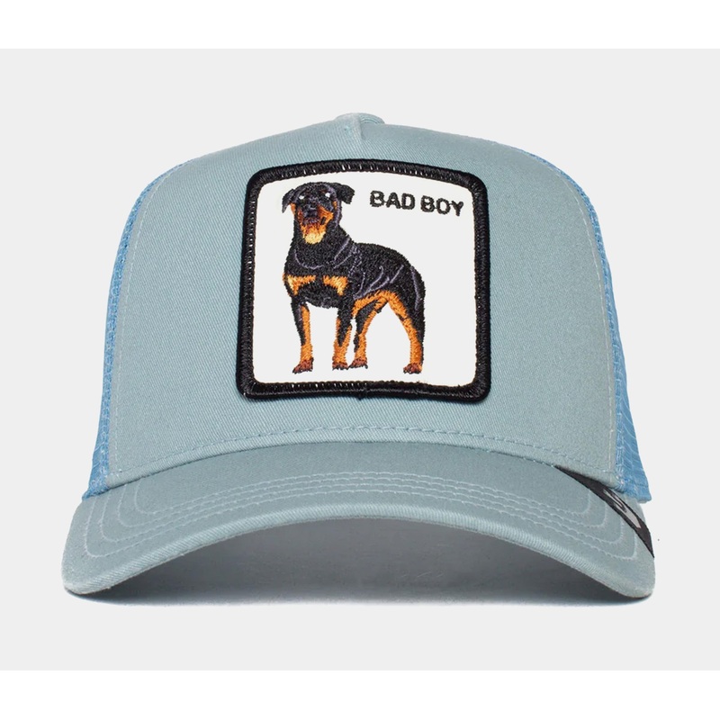 The Baddest Boy Trucker Mens Hat (Blue)