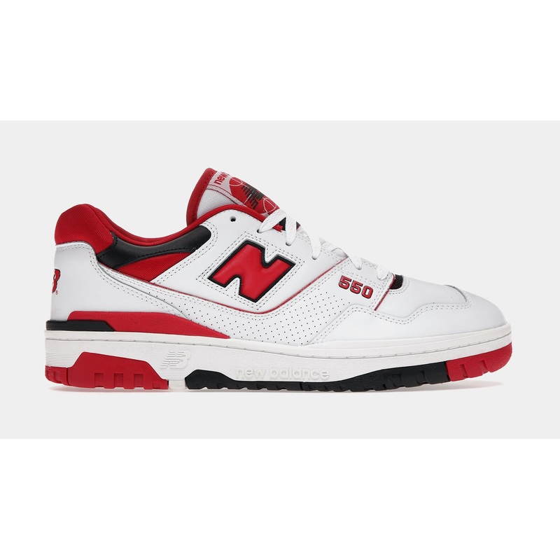 550 Mens Lifestyle Shoes (White/Red/Black) Free Shipping