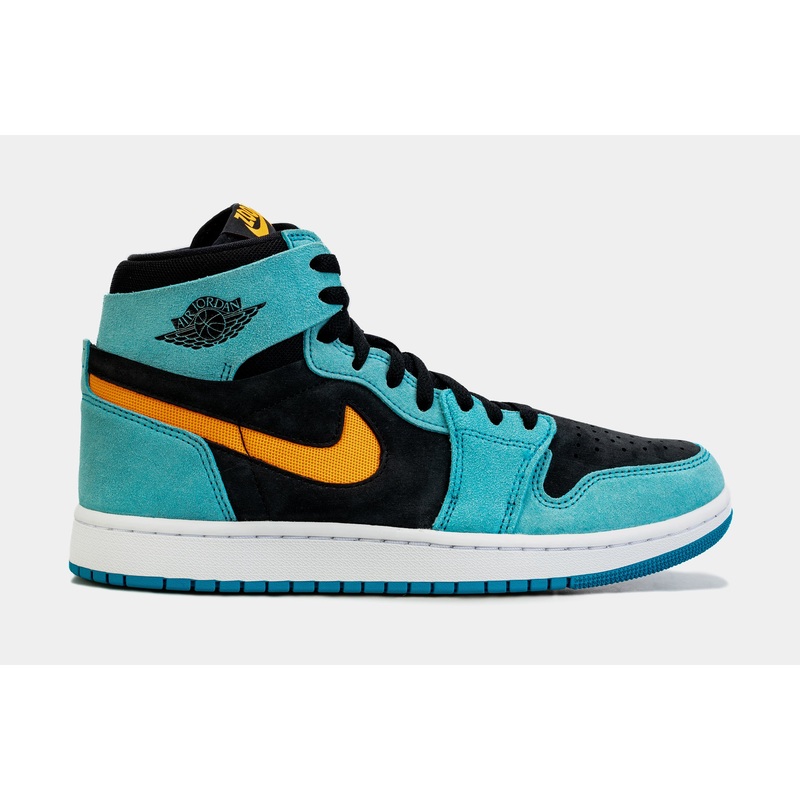 Air Jordan 1 Retro High Zoom CMFT 2 Bleached Aqua Mens Lifestyle Shoes (Blue/Black) Free Shipping