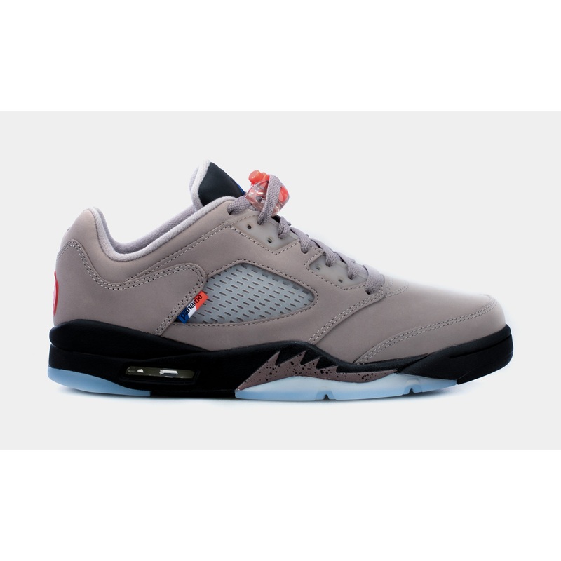 Air Jordan 5 Low x PSG Mens Lifestyle Shoes (Grey/Black) Free Shipping
