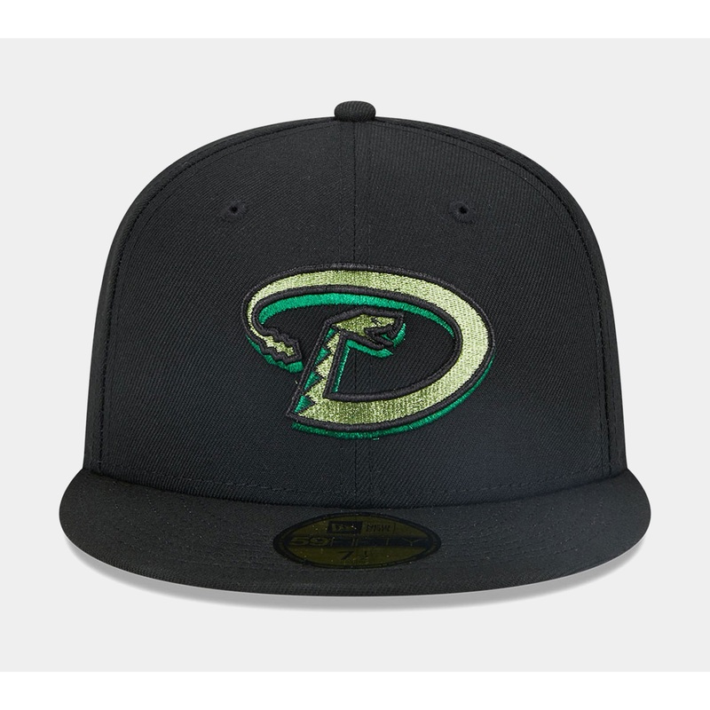 Arizona Diamondbacks Metallic Pop 59FIFTY Mens Fitted Hat (Black)