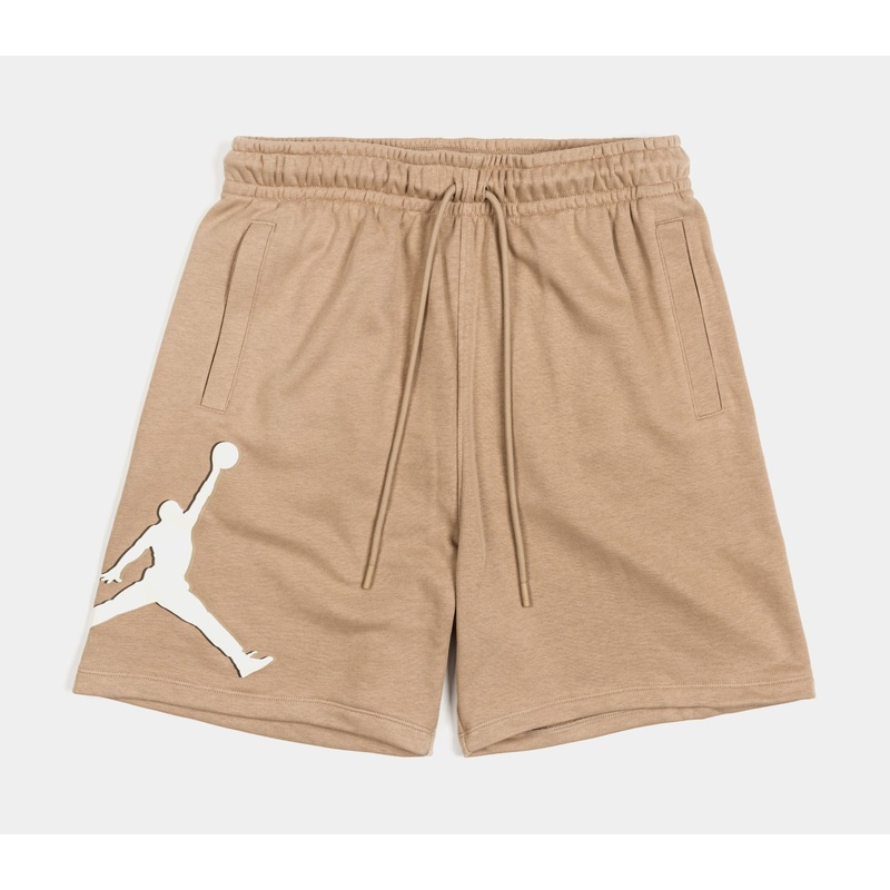 Essentials Fleece Mens Shorts (Beige)