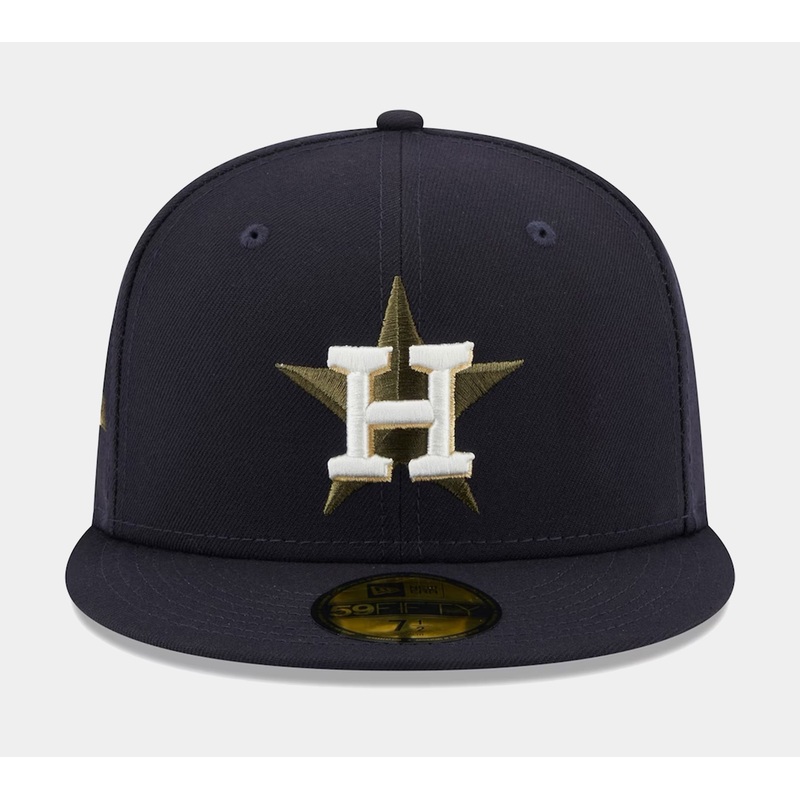 Houston Astros Botanical 59FIFTY Mens Fitted Hat (Navy)