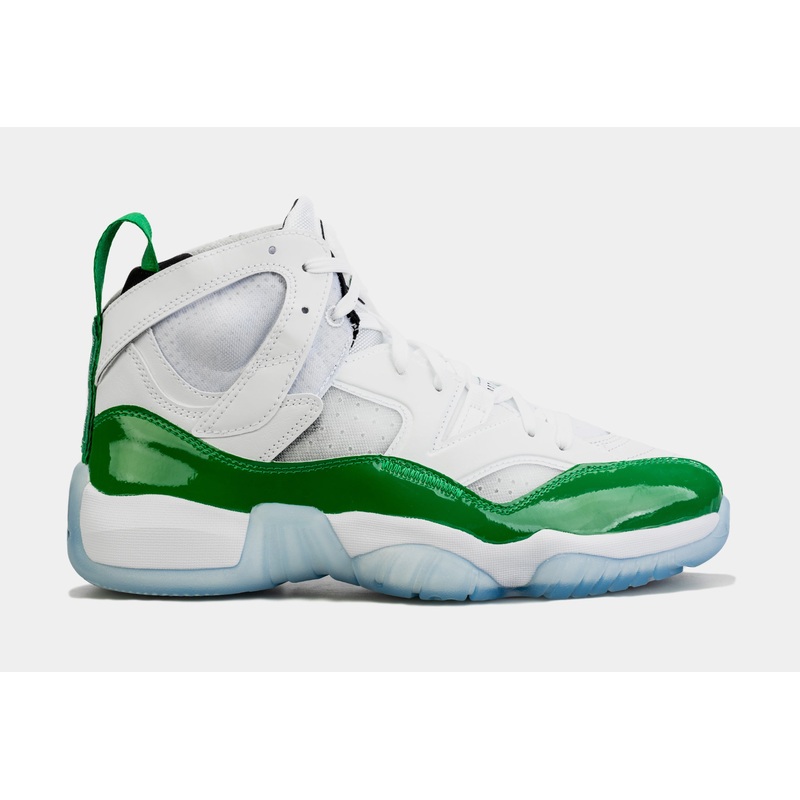 Jumpman Two Trey Mens Basketball Shoes (White/Green)
