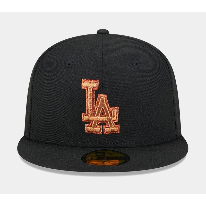 Los Angeles Dodgers Metallic Pop 59FIFTY Mens Fitted Hat (Black)