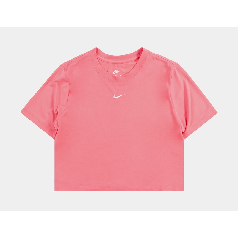 NSW Essential Slim Fit Crop Womens Short Sleeve Shirt (Pink)