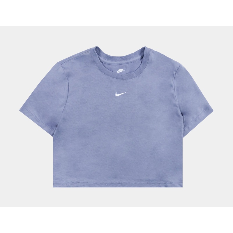 NSW Essential Slim Fit Crop Womens Short Sleeve Shirt (Purple)