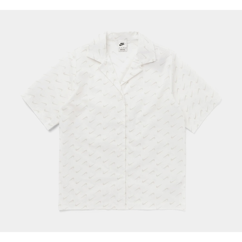 NSW Everyday Modern Woven Womens Short Sleeve Shirt (Beige)