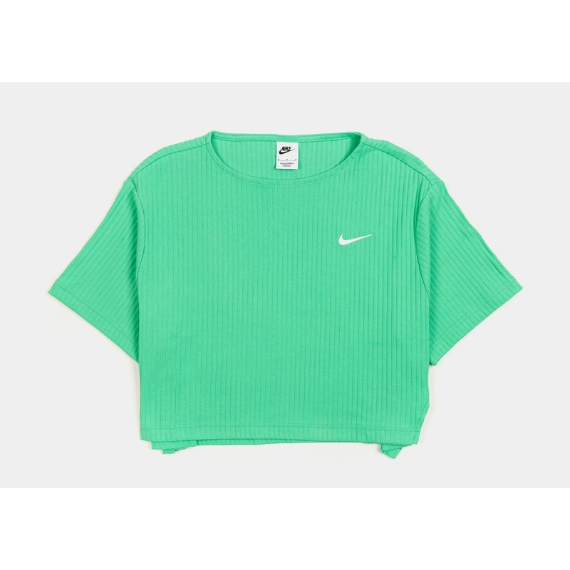 NSW Ribbed Jersey Womens Short Sleeve Shirt (Green)