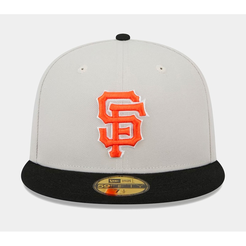 San Francisco Giants Varsity Letter 59FIFTY Mens Fitted Hat (Grey/Black)