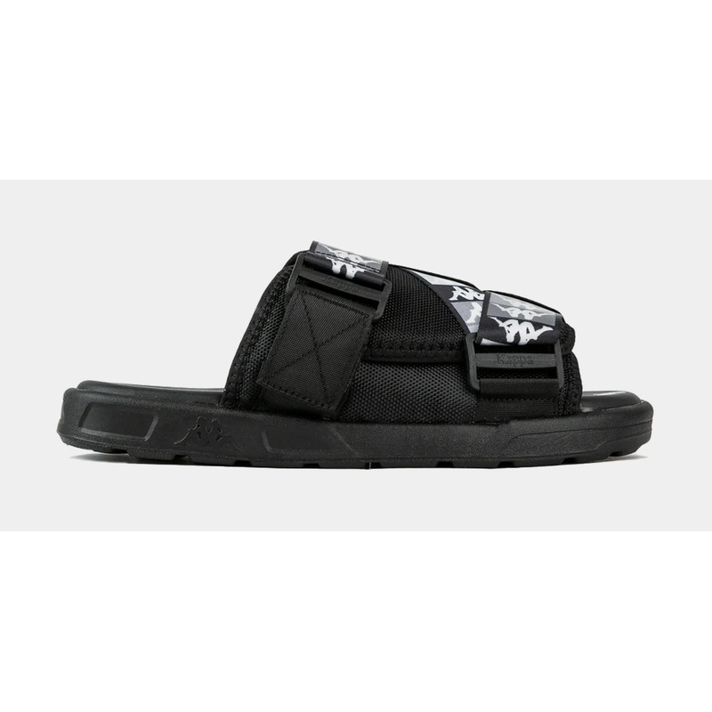 222 Banda Mitel 11 Slides Mens Sandals (Black)