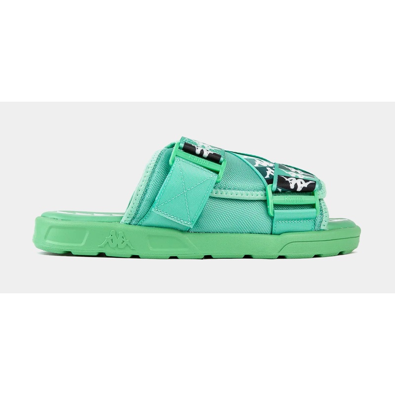 222 Banda Mitel 11 Slides Mens Sandals (Green)