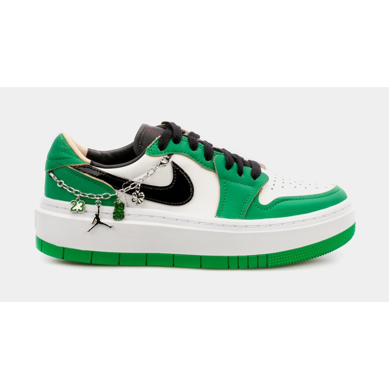 Air Jordan 1 Elevate Low Lucky Green Womens Lifestyle Shoes (Green/White)