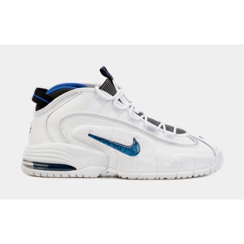 Air Max Penny Mens Basketball Shoes (White/Blue)