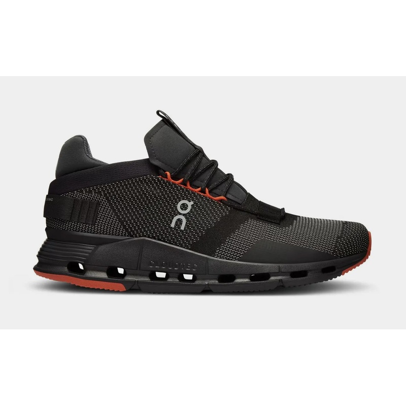 Cloudnova Mens Running Shoes (Black/Flame)