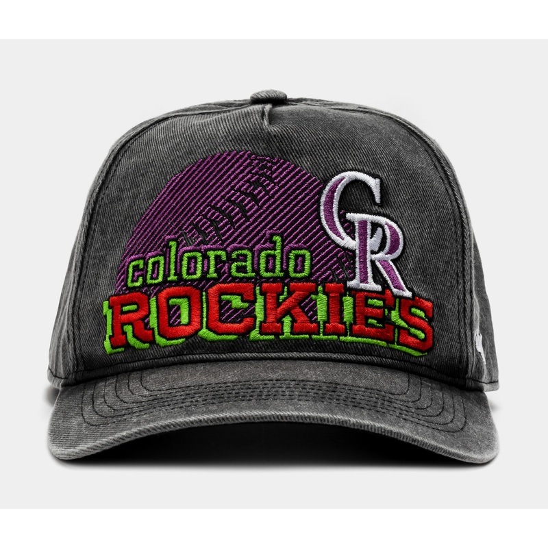 Colorado Rockies Bootleg ’47 Hitch Snapback Mens Hat (Black)