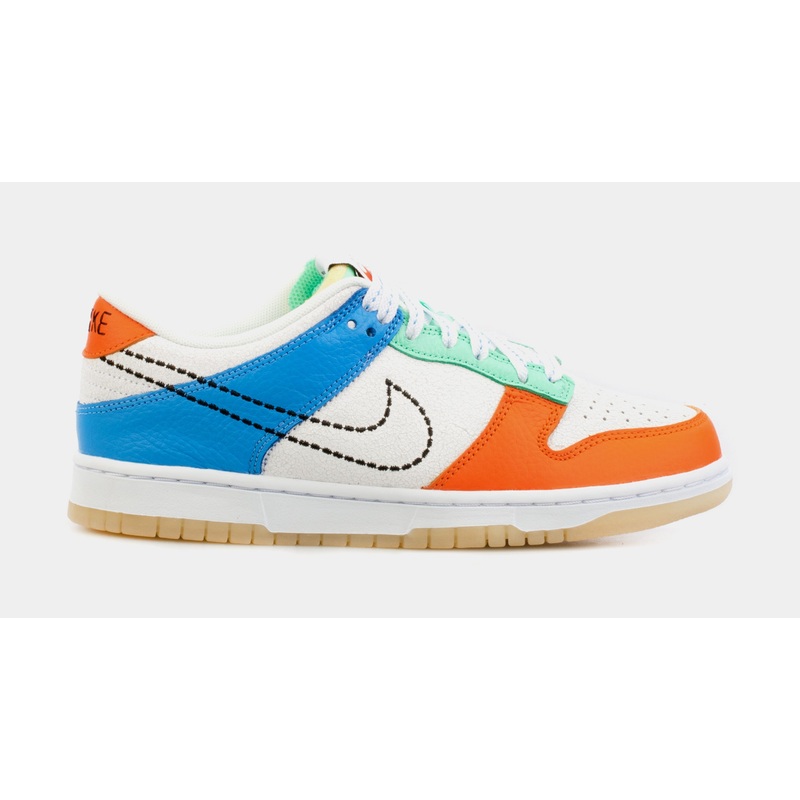 Dunk Low 101 Grade School Lifestyle Shoes (White/Orange/Multi)