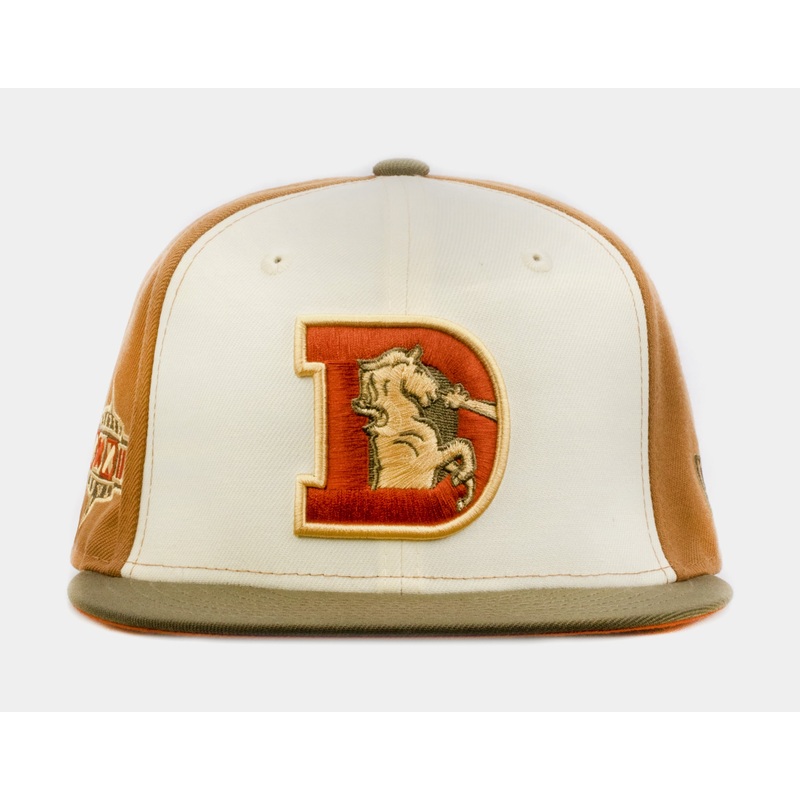 Exclusive Autumn Wheat Denver Broncos 59Fifty Mens Fitted Hat (Beige/Green)