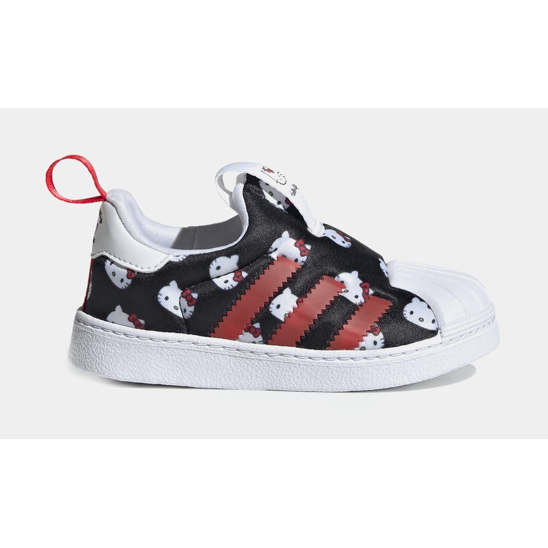 Hello Kitty Superstar 360 Infant Toddler Shoes (Black/Red)