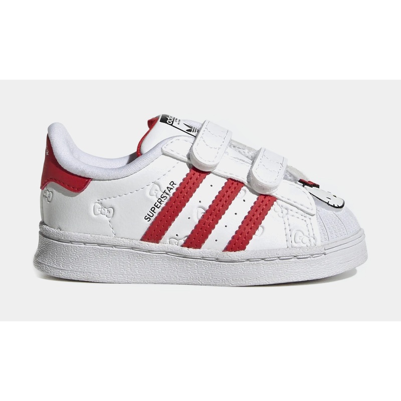 Hello Kitty Superstar Infant Toddler Lifestyle Shoes (White/Red)